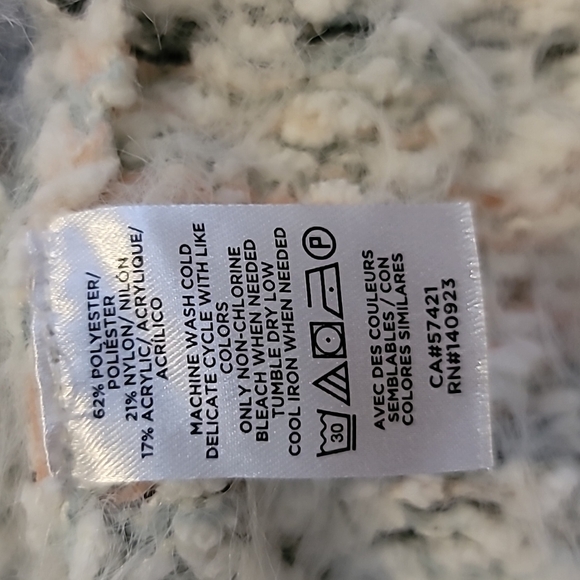 LOFT Outlet balletcore fuzzy open front sweater medium comfy cardigan comfy - Picture 10 of 11